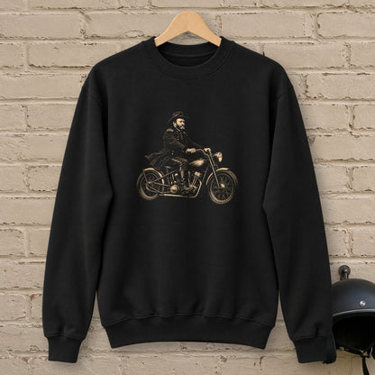 Ulysses S. Grant Bobber Crewneck Sweatshirt - Black - brick