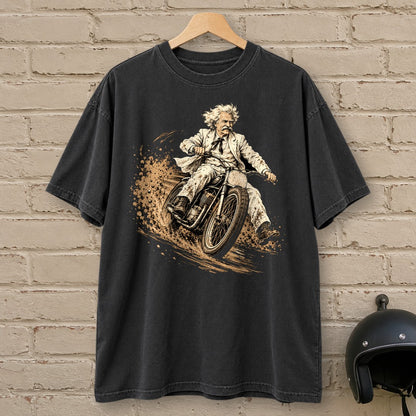 Mark Twain Dirt Track Premium T-Shirt - Black - brick