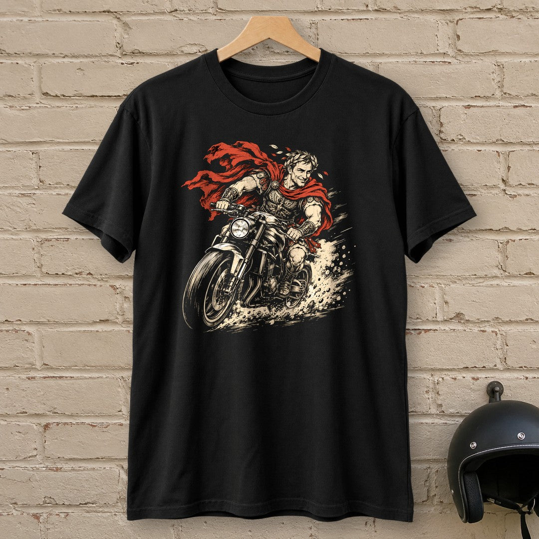 Julius Caesar Rides T-Shirt - Black - brick
