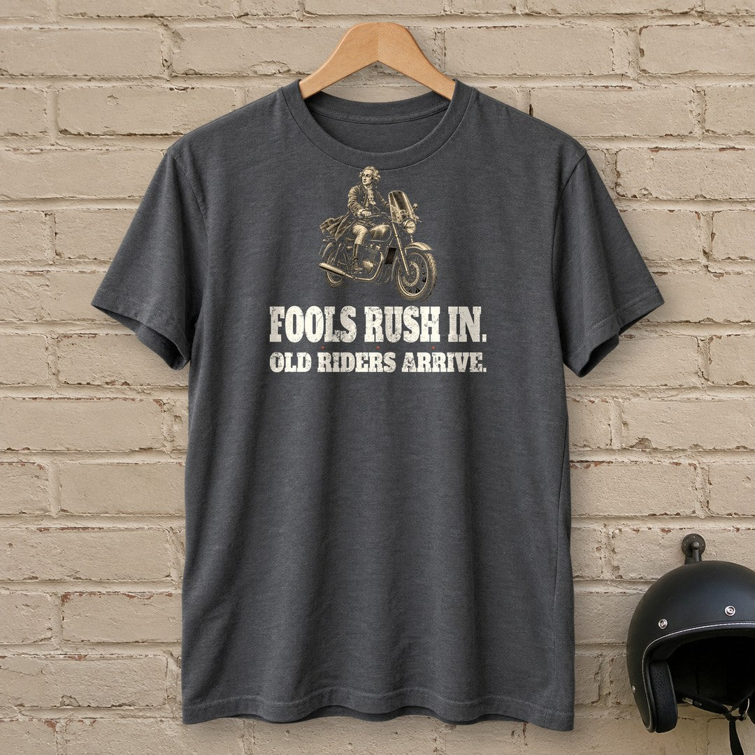 Alexander Pope Old Riders Arrive T-Shirt - Charcoal - brick