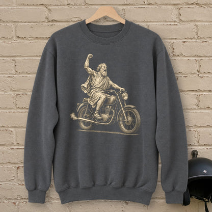 Archimedes Eureka Start Crewneck Sweatshirt - Charcoal - brick