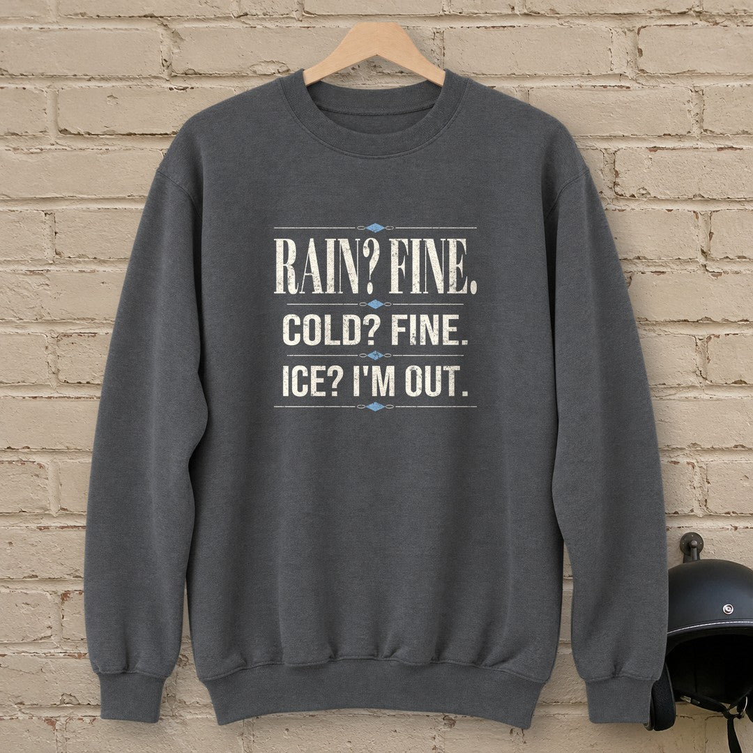 Ice I'm Out Crewneck Sweatshirt - Charcoal - brick