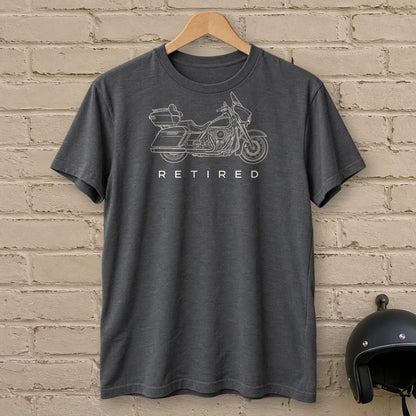 Retired Rider T-Shirt - Charcoal - brick