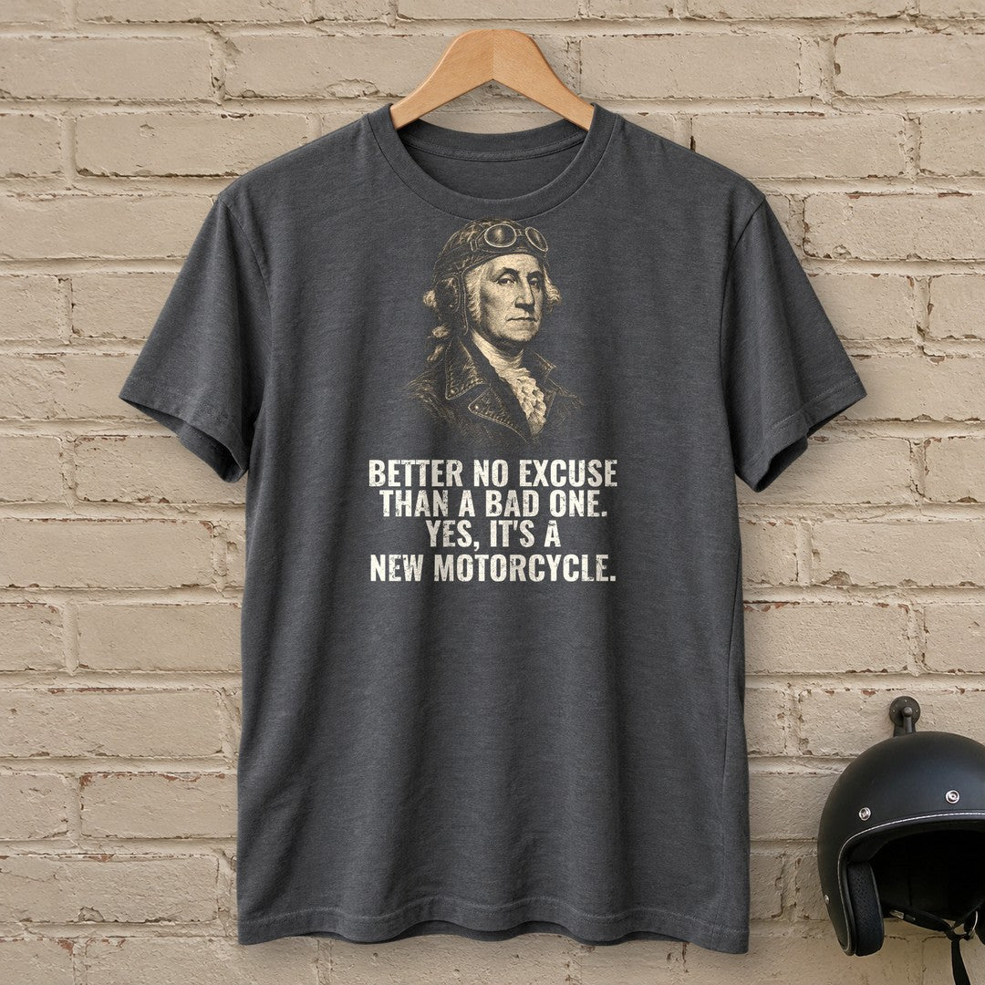 George Washington Better No Excuse T-Shirt - Charcoal - brick