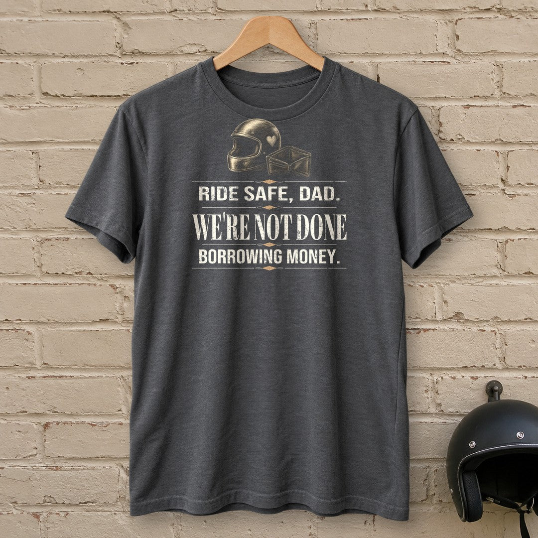 Ride Safe Dad T-Shirt - Charcoal - brick