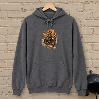 Theodore Roosevelt Mountain Trail Hoodie - Dark Heather - brick