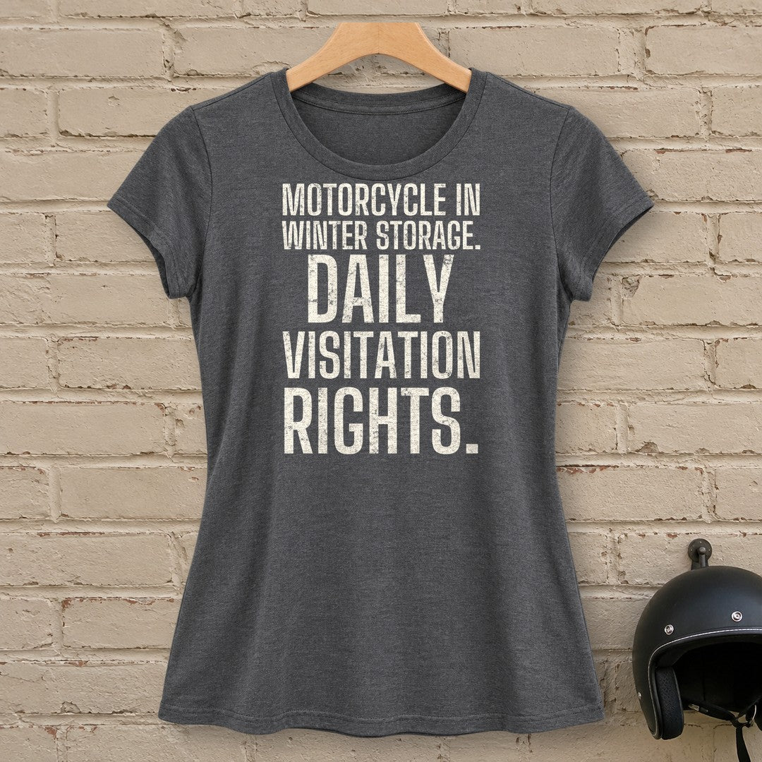 Daily Visitation Rights Women's T-Shirt - Dark Heather - brick