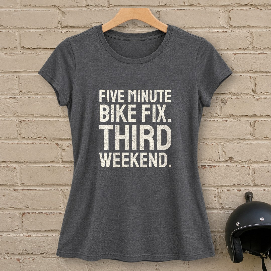 Five Minute Fix Women's T-Shirt - Dark Heather - brick