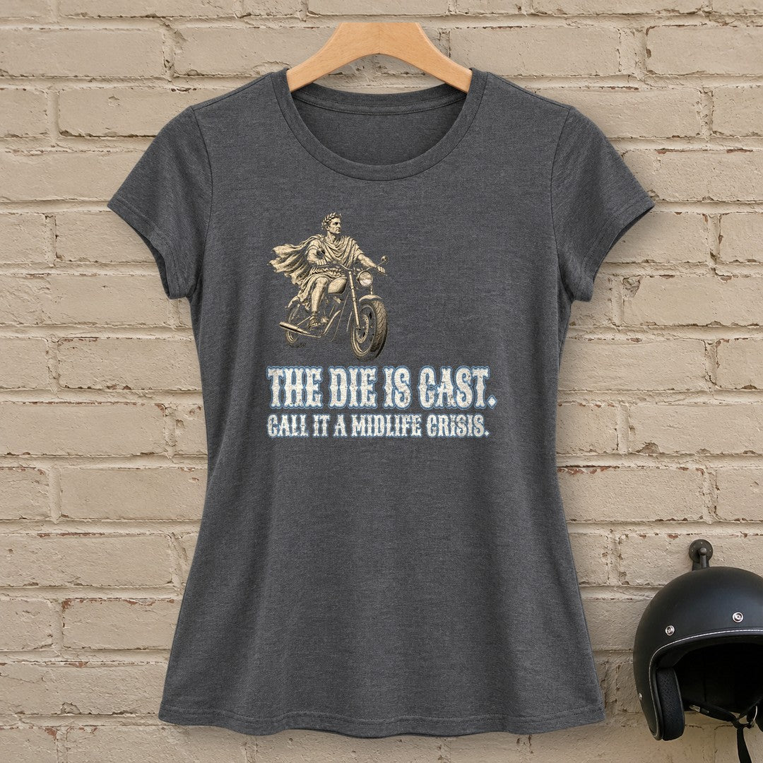 Julius Caesar The Die Is Cast Women's T-Shirt - Dark Heather - brick