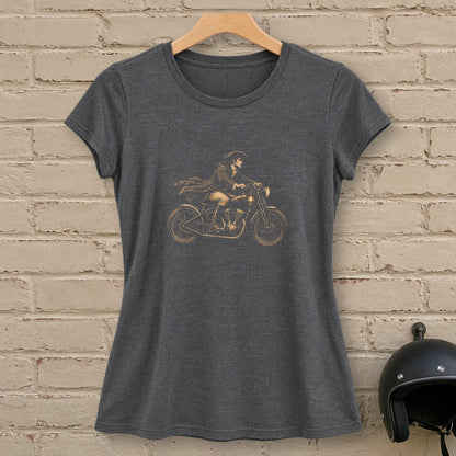 Paul Revere Midnight Ride Women's T-Shirt - Dark Heather - brick