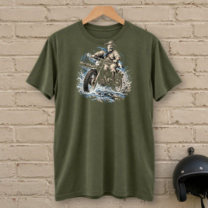 Theodore Roosevelt River Crossing T-Shirt - Military Green - brick