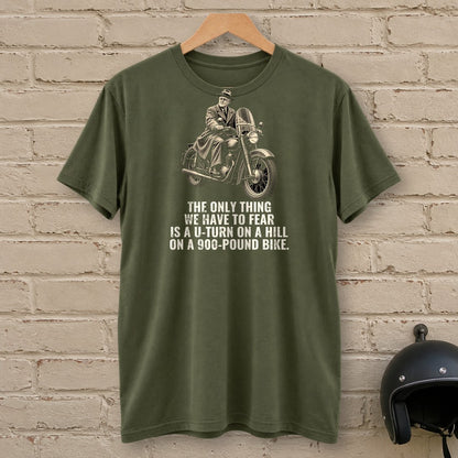 Franklin D. Roosevelt Only Thing to Fear T-Shirt - Military Green - brick