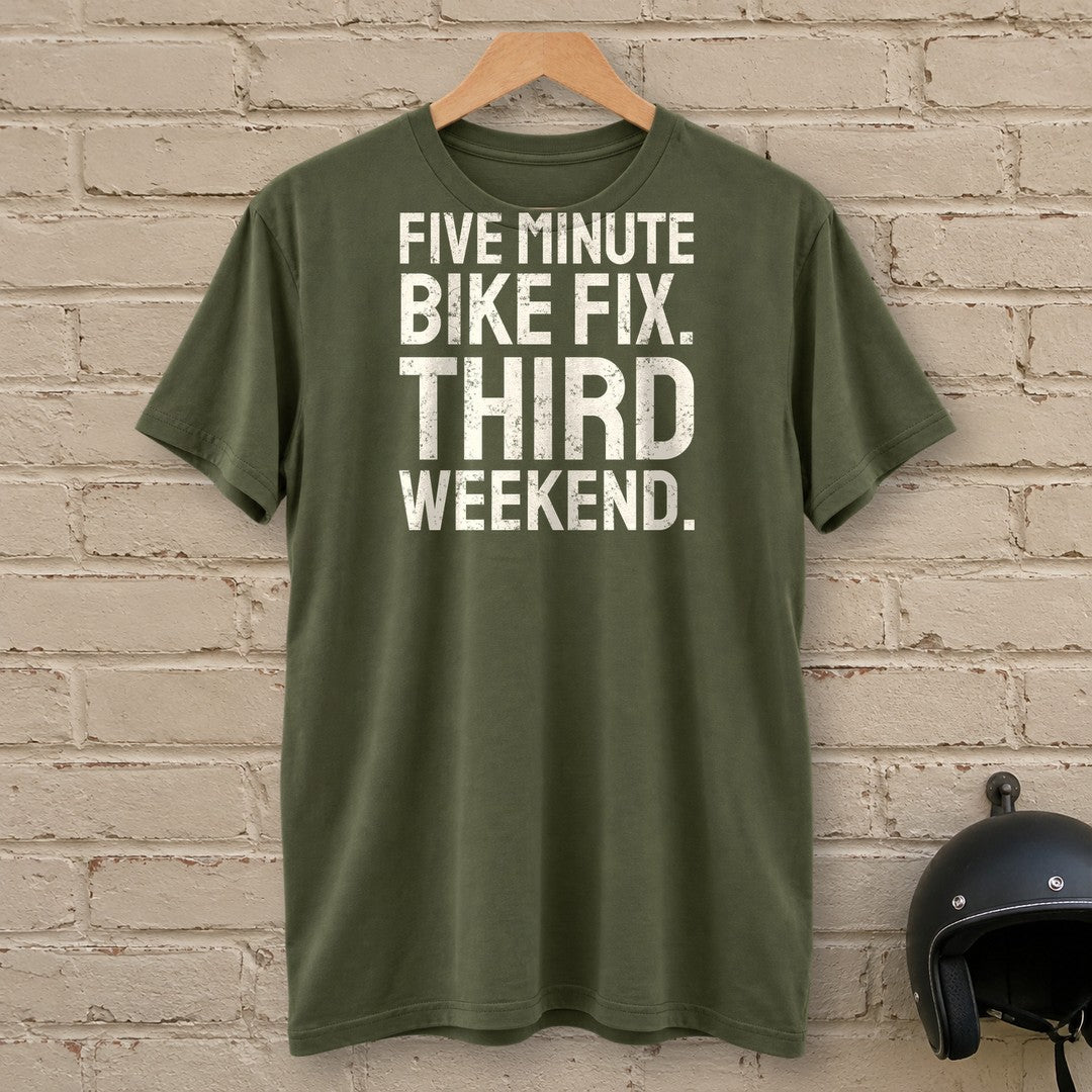 Five Minute Fix T-Shirt - Military Green - brick
