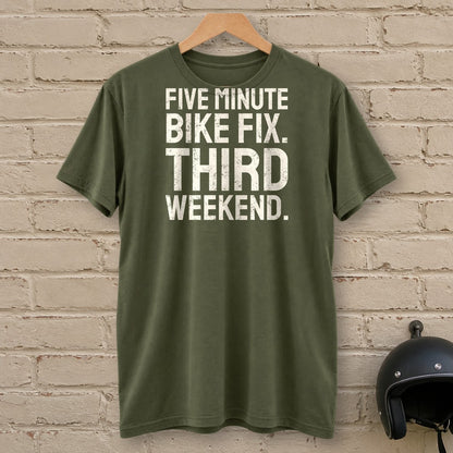 Five Minute Fix T-Shirt - Military Green - brick