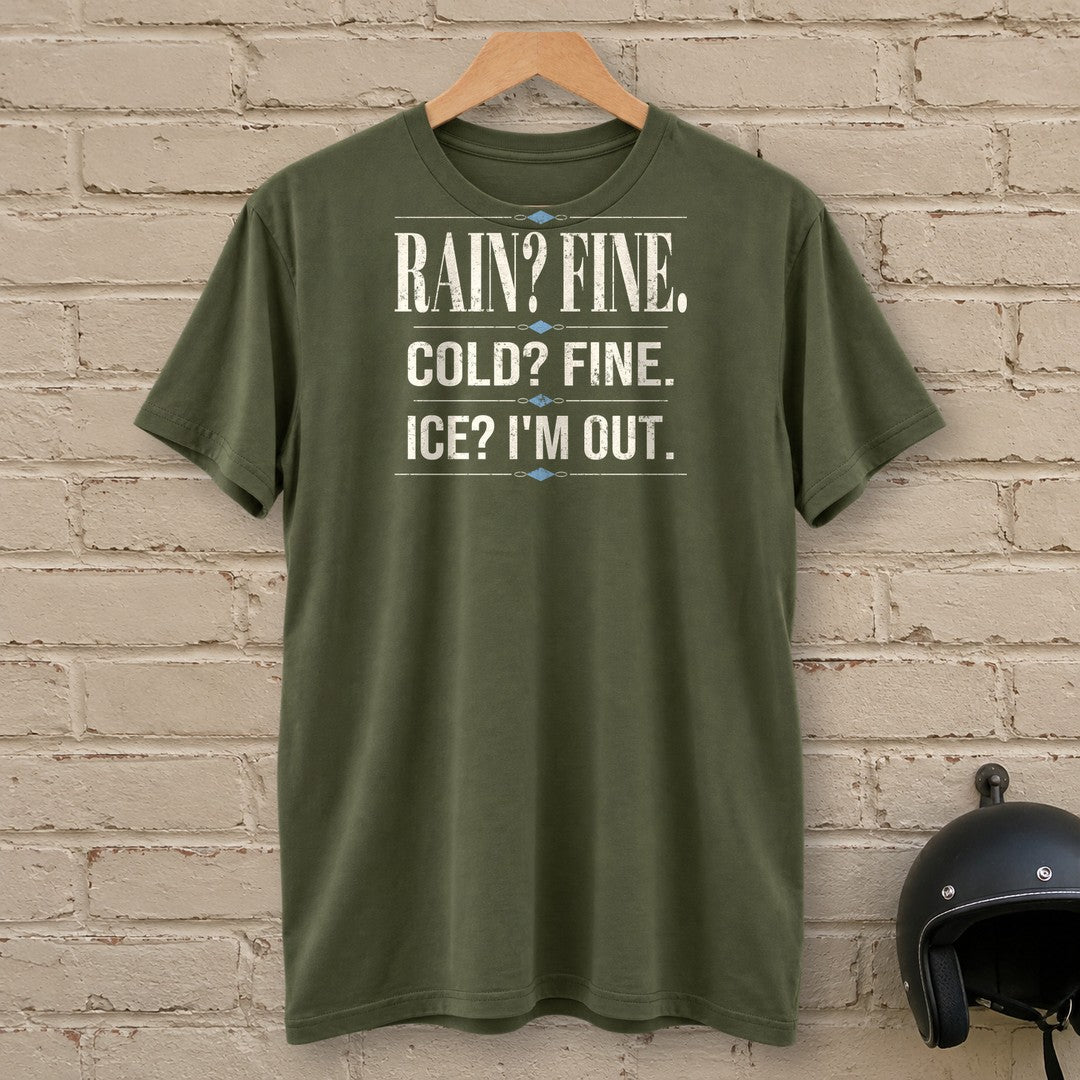 Ice I'm Out T-Shirt - Military Green - brick
