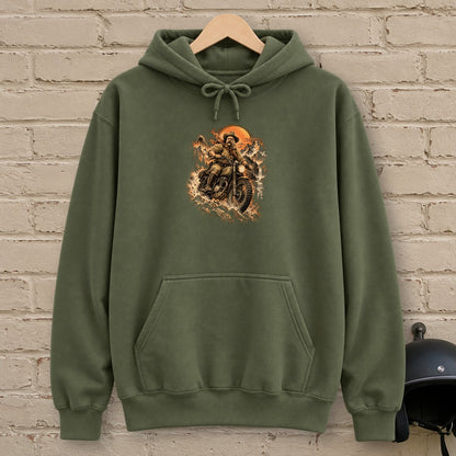 Theodore Roosevelt Mountain Trail Hoodie - Military Green - brick