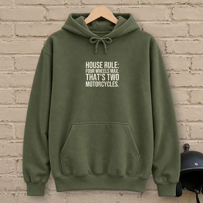 Four Wheels Max Hoodie - Military Green - brick