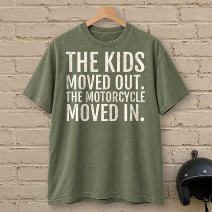Kids Moved Out Premium T-Shirt - Moss - brick