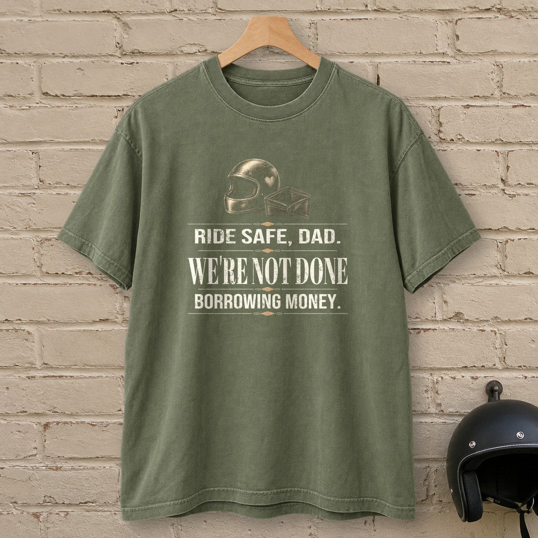 Ride Safe Dad Premium T-Shirt - Moss - brick