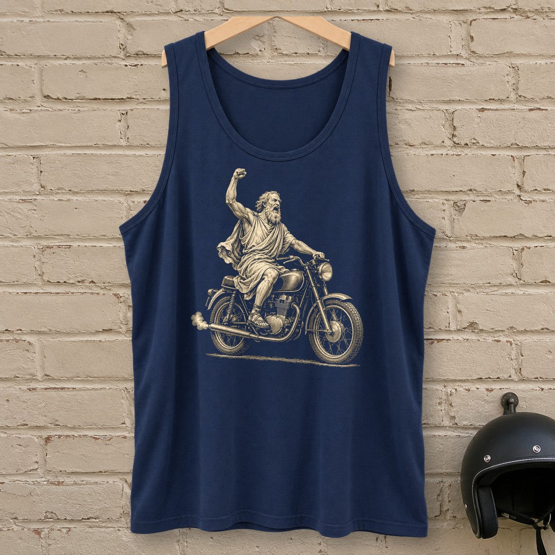 Archimedes Eureka Start Tank Top - Navy - brick