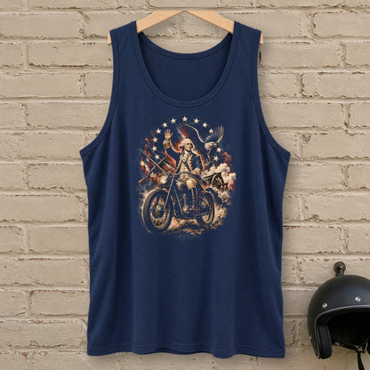 George Washington Rolls Out Tank Top - Navy - brick