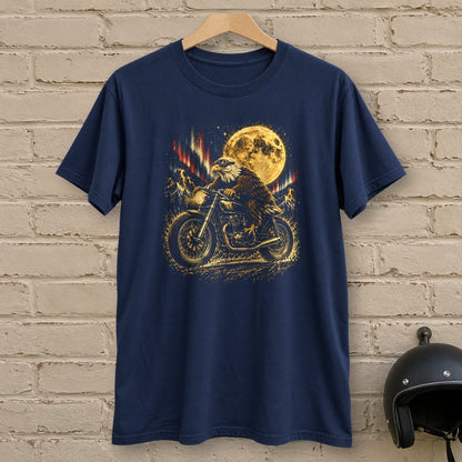 Moonlight Eagle Rider T-Shirt - Navy - brick