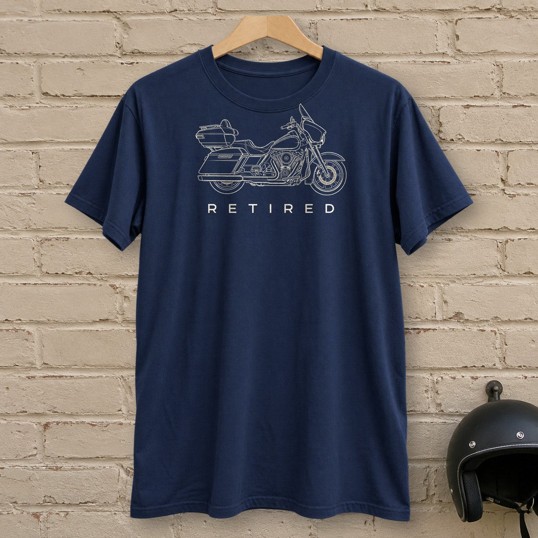 Retired Rider T-Shirt - Navy - brick