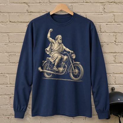 Archimedes Eureka Start Long Sleeve T-Shirt - Navy - brick