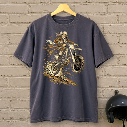 Benjamin Franklin Dirt Jump Premium T-Shirt - Navy - brick