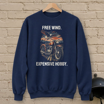Expensive Hobby Crewneck Sweatshirt - Navy - brick