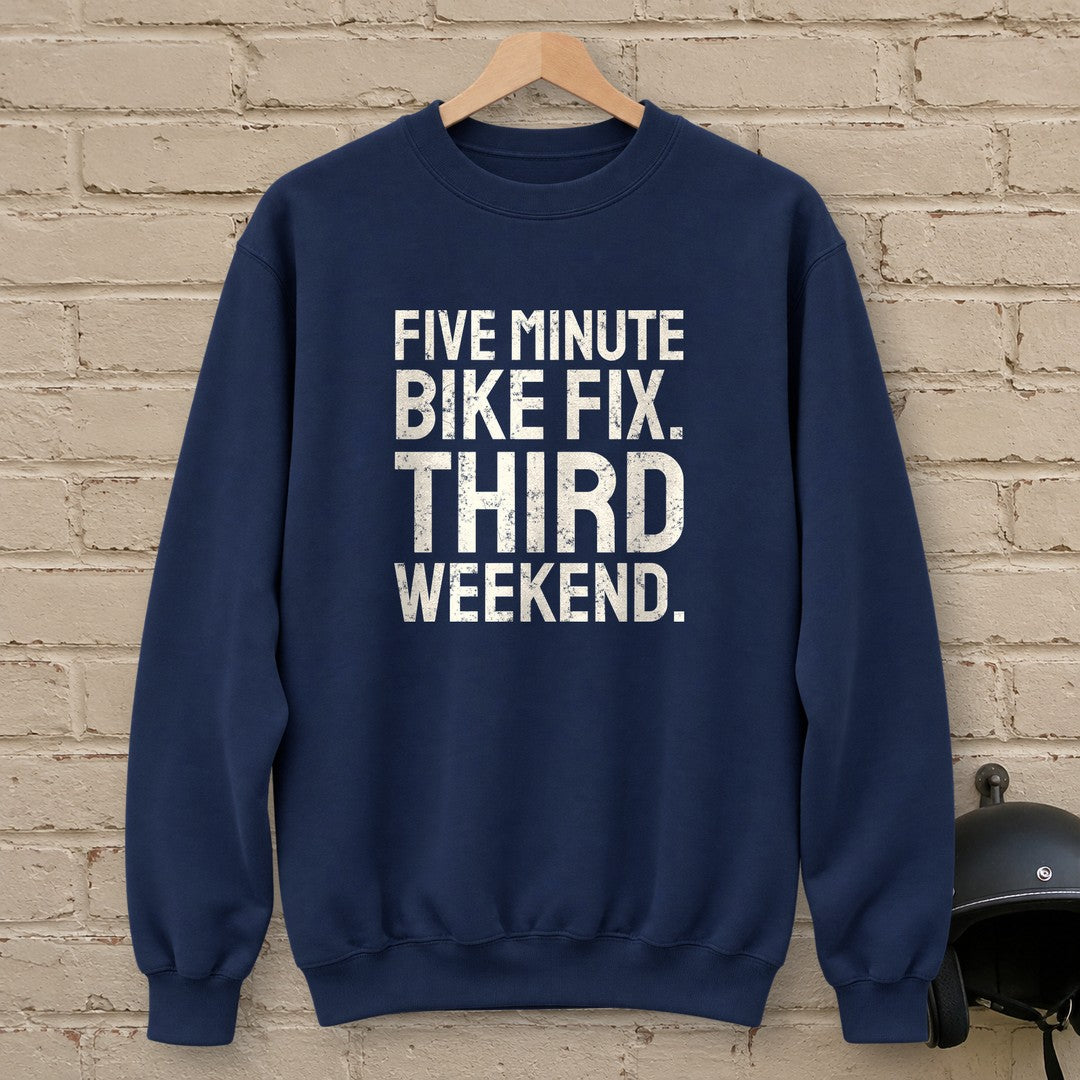 Five Minute Fix Crewneck Sweatshirt - Navy - brick