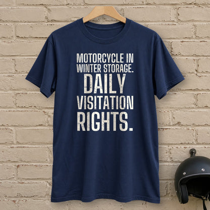 Daily Visitation Rights T-Shirt - Navy - brick