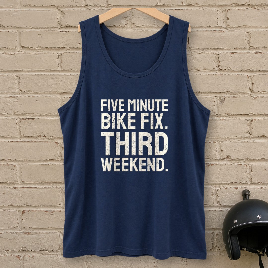 Five Minute Fix Tank Top - Navy - brick