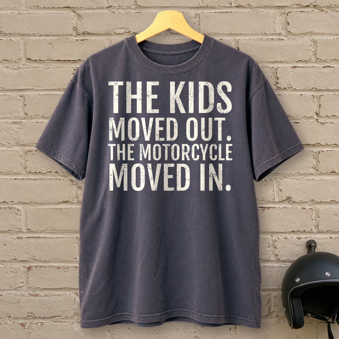 Kids Moved Out Premium T-Shirt - Navy - brick