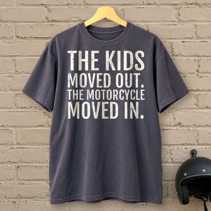 Kids Moved Out Premium T-Shirt - Navy - brick