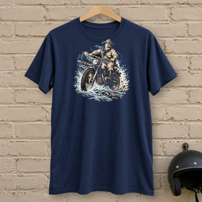 Theodore Roosevelt River Crossing T-Shirt - Navy - brick