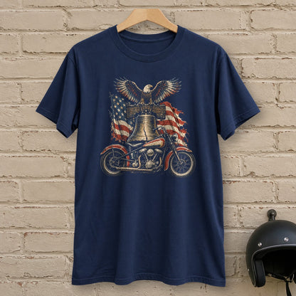Liberty Bell Ride T-Shirt - Navy - brick