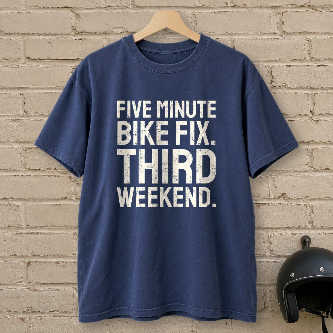 Five Minute Fix Premium T-Shirt - Navy - brick