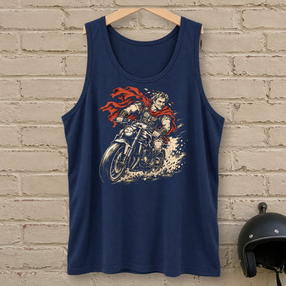 Julius Caesar Rides Tank Top - Navy - brick