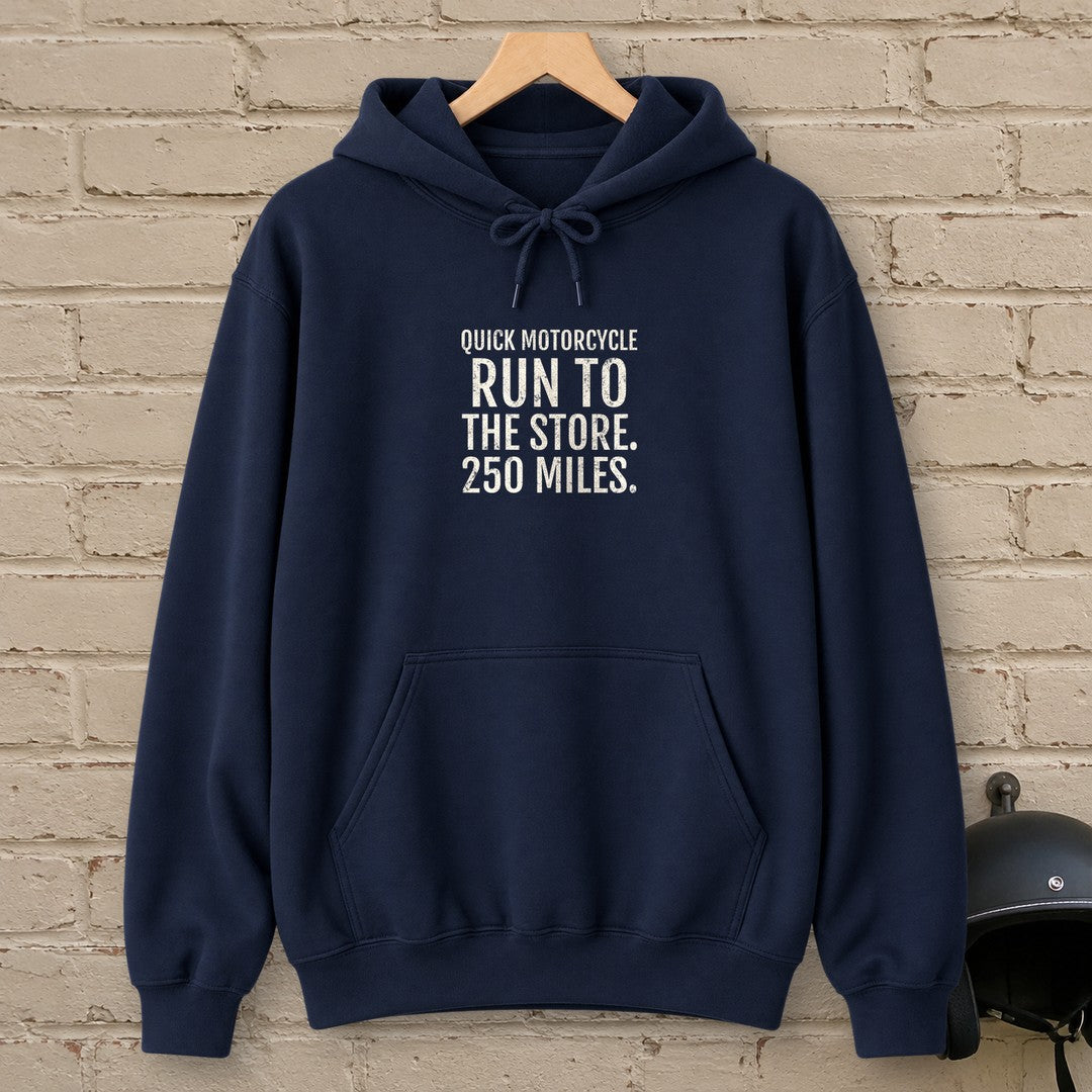 Quick Store Run Hoodie - Navy - brick