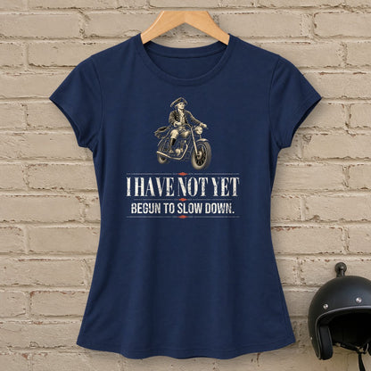 John Paul Jones Not Yet Begun Women's T-Shirt - Navy - brick