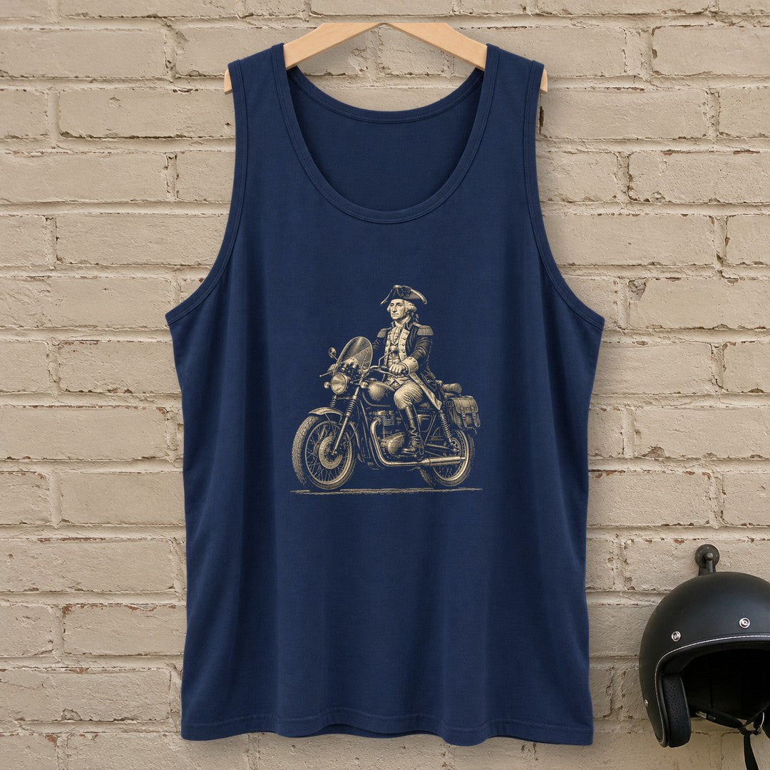 George Washington Founding Tourer Tank Top - Navy - brick
