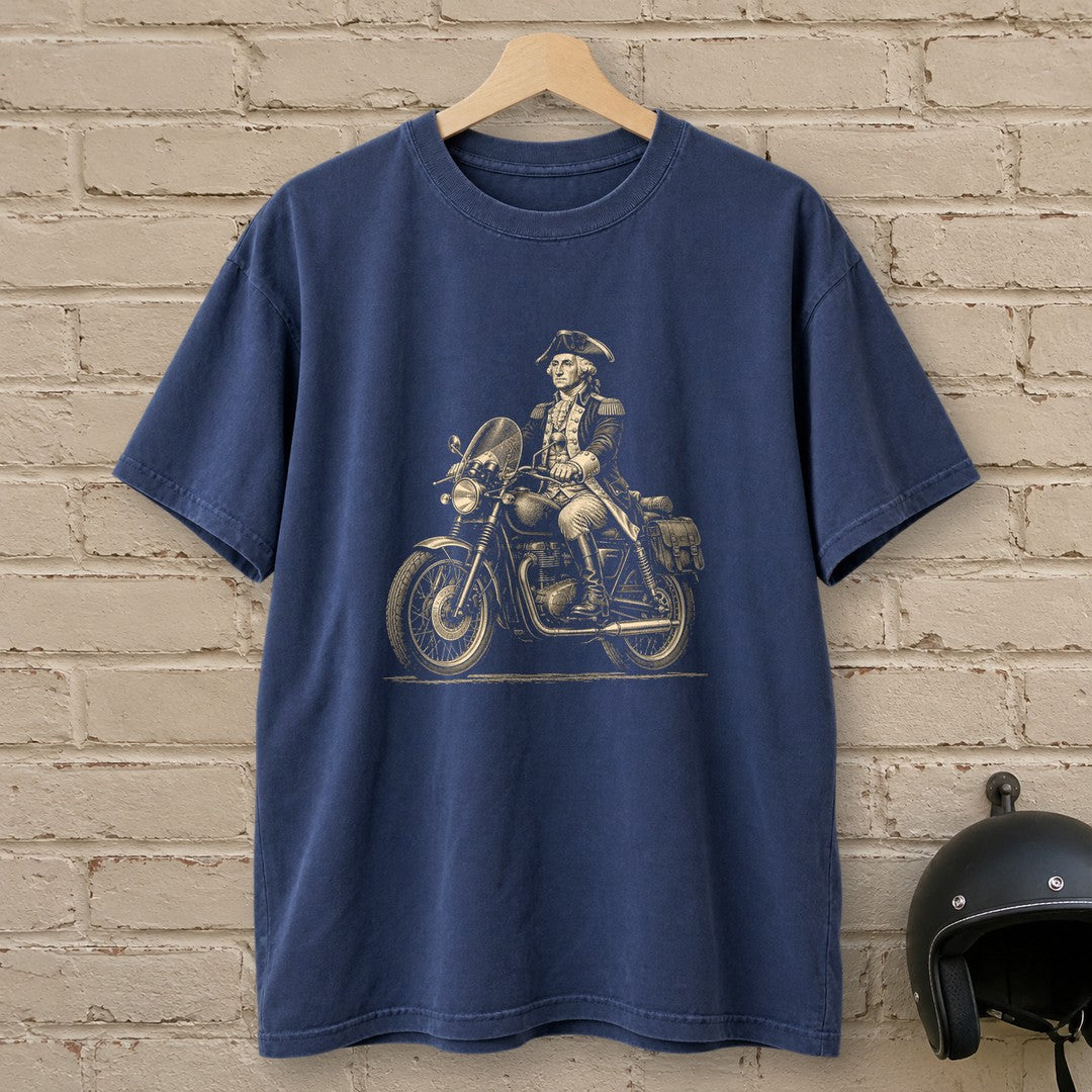 George Washington Founding Tourer Premium T-Shirt - Navy - brick
