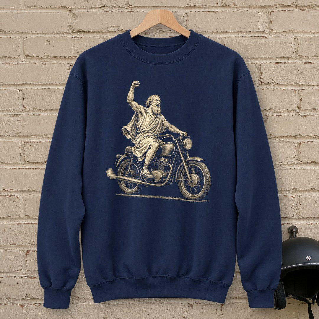 Archimedes Eureka Start Crewneck Sweatshirt - Navy - brick