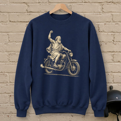 Archimedes Eureka Start Crewneck Sweatshirt - Navy - brick