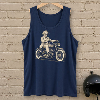 Mark Twain Cruiser Tank Top - Navy - brick