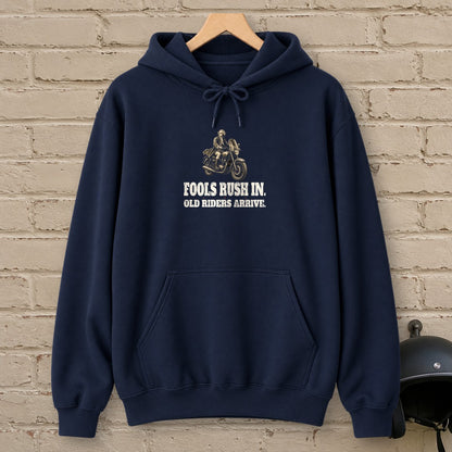 Alexander Pope Old Riders Arrive Hoodie - Navy - brick
