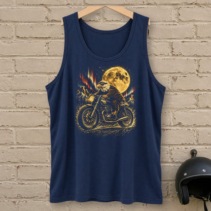 Moonlight Eagle Rider Tank Top - Navy - brick