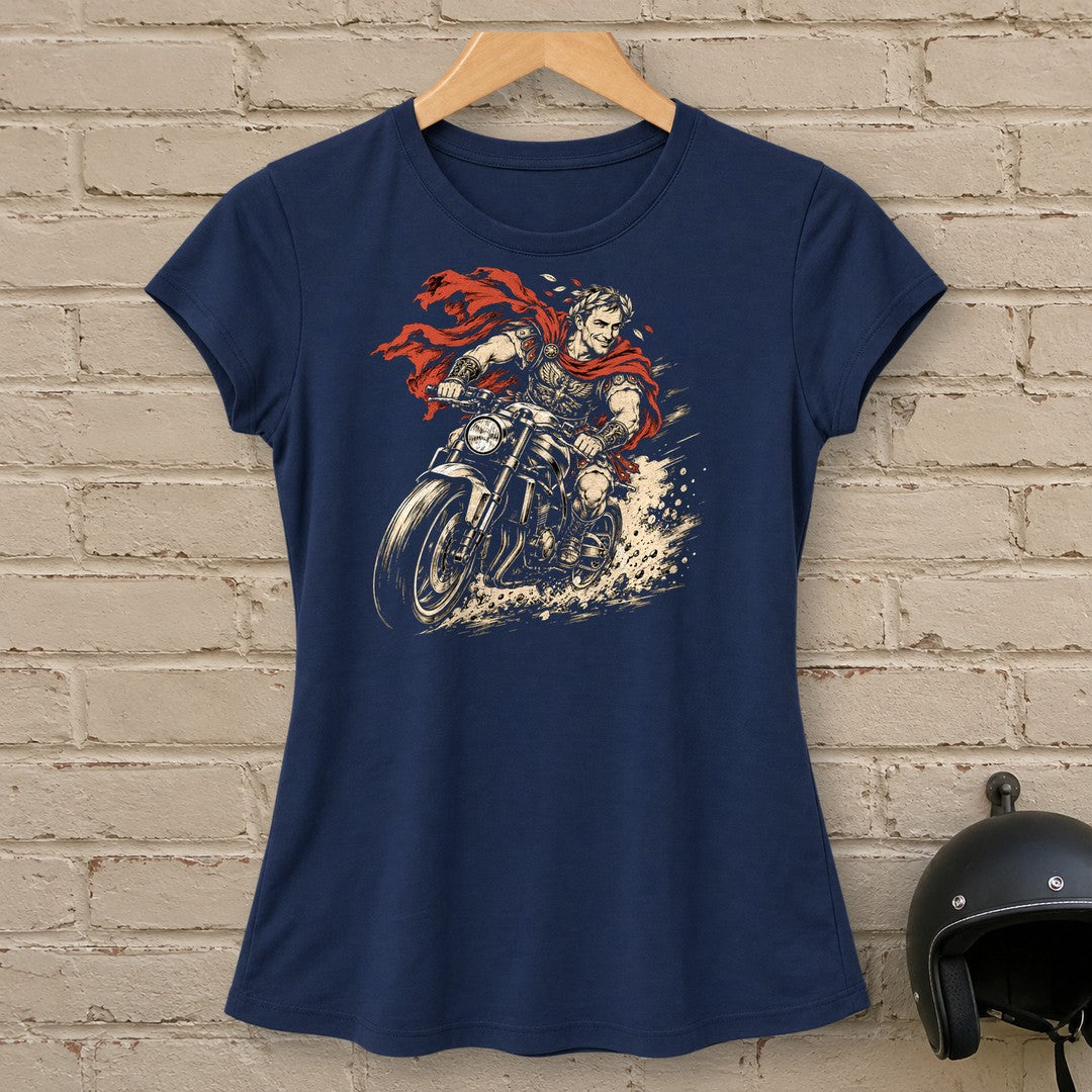 Julius Caesar Rides Women's T-Shirt - Navy - brick