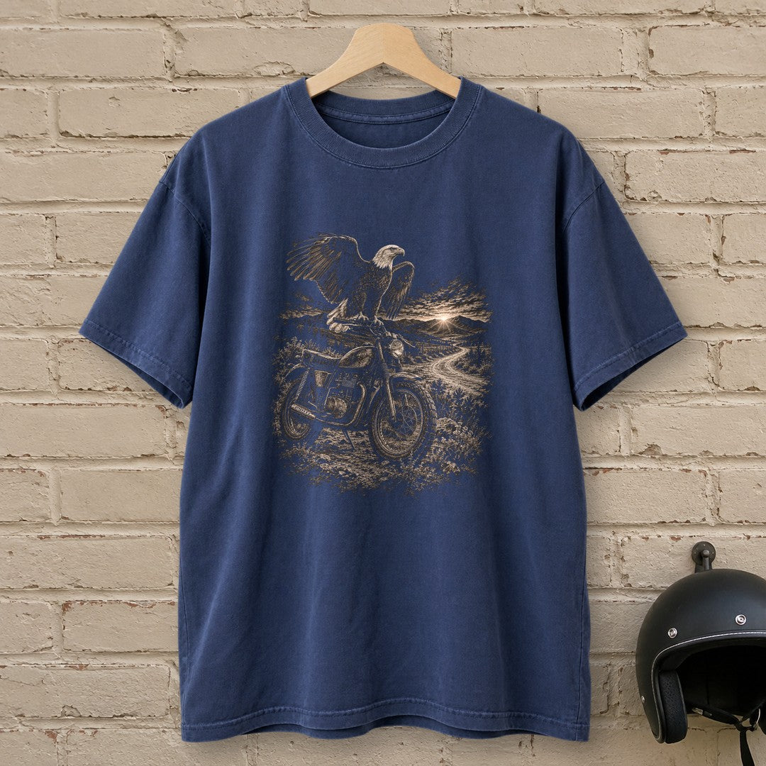 Eagle Lookout Premium T-Shirt - Navy - brick